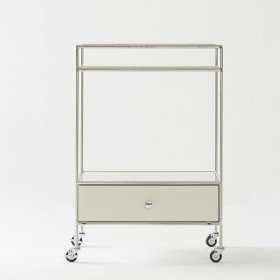 비아3 모듈 미드센츄리 UV LN 600 이동식 트롤리 수납장 SWL239C