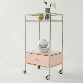 비아3 모듈 미드센츄리 UV LN 400 이동식 트롤리 수납장 SWL238C