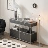 데인티 1200 모듈 수납장 서랍 선반 높은 거실장 FEF509C