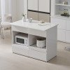 코디 E0 키높은 광파오븐 아일랜드 홈바 식탁 렌지대 수납장 1200X750 YDF296C